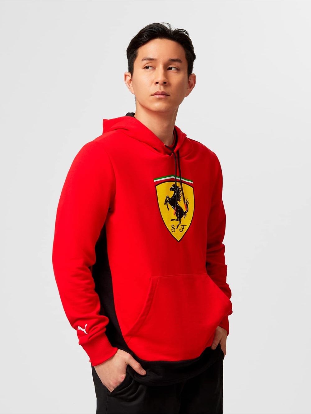 Puma x Scuderia Ferrari Shield Hoodie Red Mens Size Large GUC - Picture 7 of 9